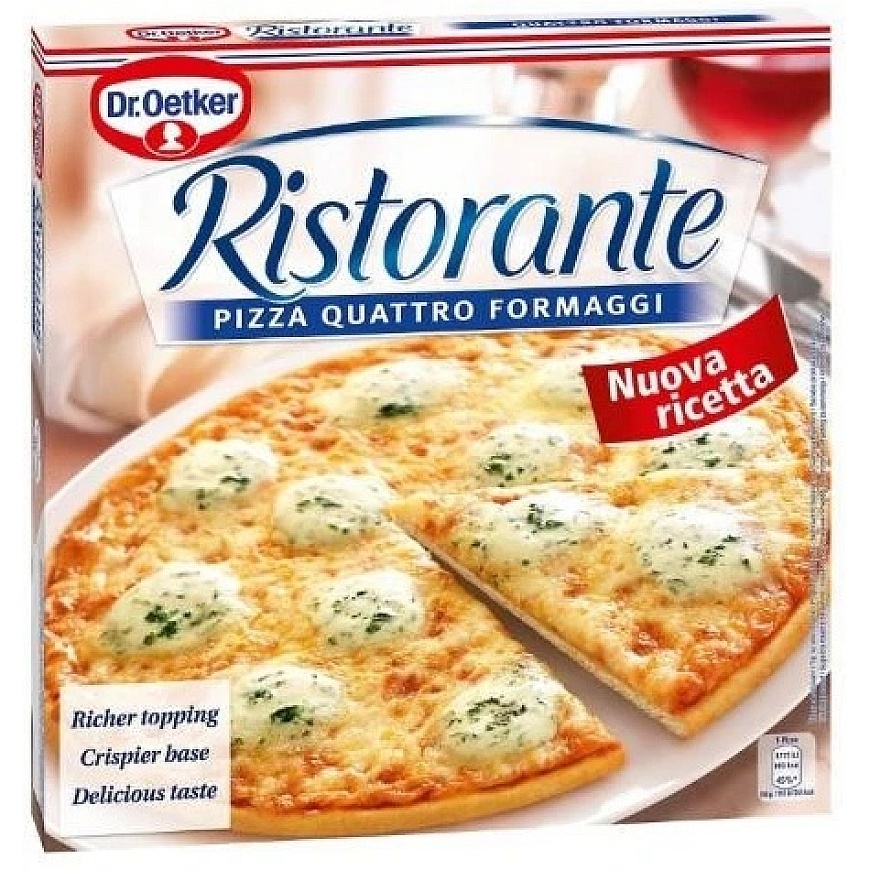 Külmutatud pitsa RISTORANTE Quattro Formaggi, 340g – 2