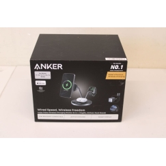 Loppuunmyyty. Prime Wireless Charging Station Qi2.2 25W langaton lataus (3-in-1, MagGo, AirCool, Dock Stand) PSU lisätty, Musta 