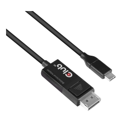 CLUB3D CAC-1557 video kabeļu aksesuārs 1,8 m USB Veids-C DisplayPort Melns