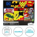 Dėlionē Aquarius DC Comics 3 puzles komplekts 500 gabali