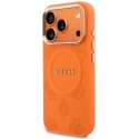 Guess Peony Hot Stamp MagSafe maciņš iPhone 18 Pro Max / 17 Pro Max oranžs Guess Peony Hot Stamp MagSafe maciņš iPhone 18 Pro Max / 17 Pro Max oranžs