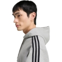 Vīriešu adidas Essentials 3-Stripes French Terry kapuces džemperis pelēks KY4202 (M) Vīriešu adidas Essentials 3-Stripes French Terry kapuces džemperis pelēks KY4202 (M)