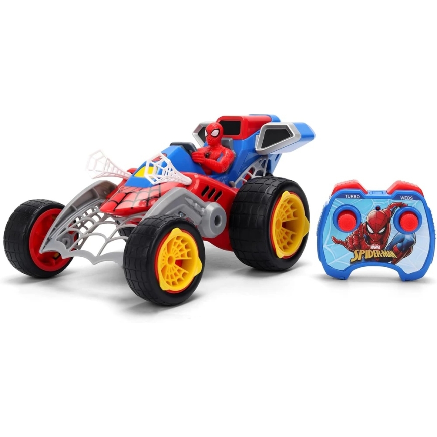 Jada Spider-Man zdalnie sterowany pojazd su funkcija strzelania pajęczynami RC Web Shooting Buggy 1:20 – 2