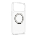 Apple iPhone 17 Pro Max hibridinė byla su Magsafe PC+TPU 360 metaliniu stovu, skaidri Apple iPhone 17 Pro Max hibridinė byla su Magsafe PC+TPU 360 metaliniu stovu, skaidri
