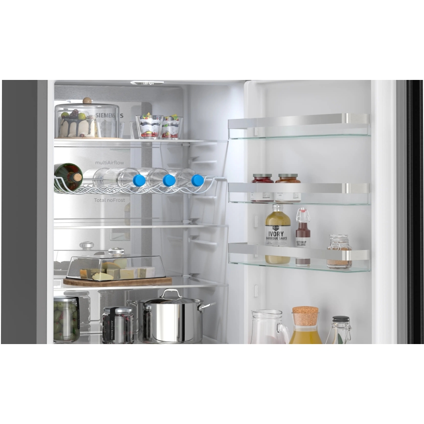 Siemens KG39NVXCG iQ300 refrigerator-freezer, black steel – 3