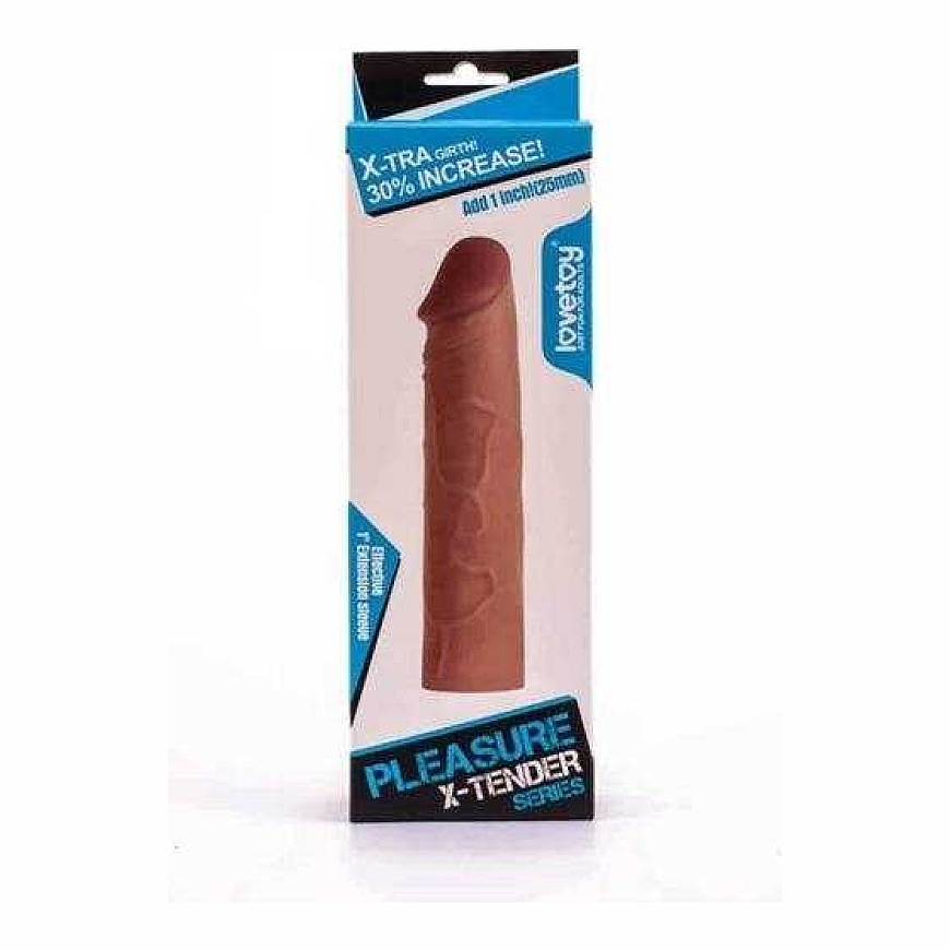 Lovetoy Add 2.5 cm Long "Pleasure X Tender" Penis Sleeve with Soft Texture