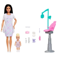 Mattel Barbie Zobārste Brunete Rīku Kopa 2