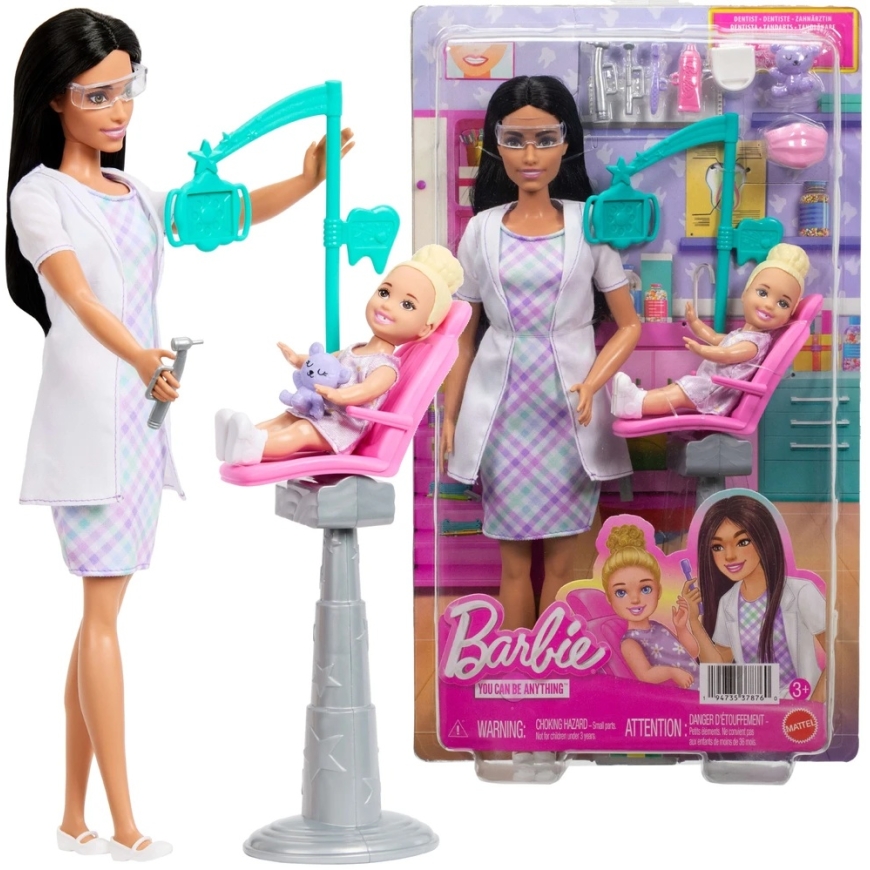 Mattel Barbie Dentist Brunette Doll Set 2 – 2