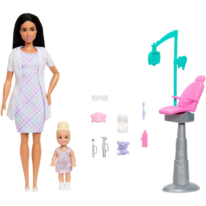 Mattel Barbie Hambaarsti Brünette Nukk Komplekt 2 – 3