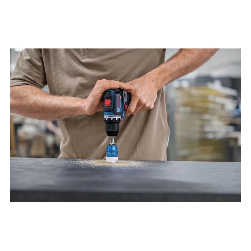 Электрическая шуруповерт - дрель Bosch Powertools Аккумуляторная GSR 12V-32 Professional, 12В (синий/черный, литий-ионный аккуму – 4
