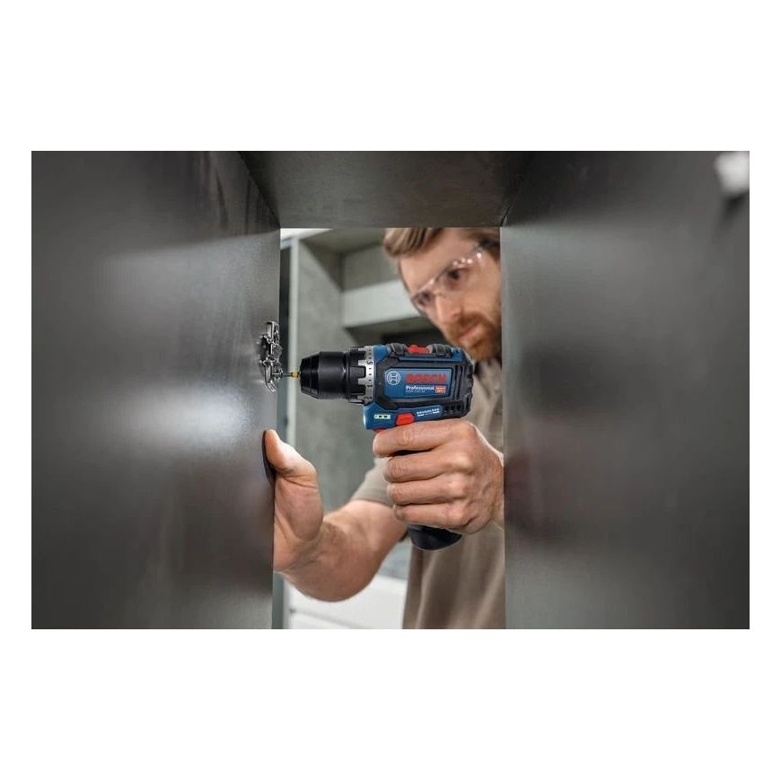Bosch Powertools Drill - Screwdriver Cordless GSR 12V-32 Professional, 12Volt (blue/black, lithium-ion battery 2.0Ah + 4.0Ah, 40 – 5
