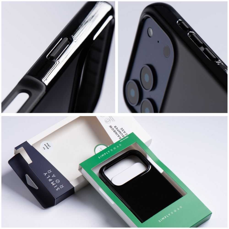 "ROAR RAINBOW BUMPER" case, compatible with "MagSafe", designed for "Samsung A37", black – 4