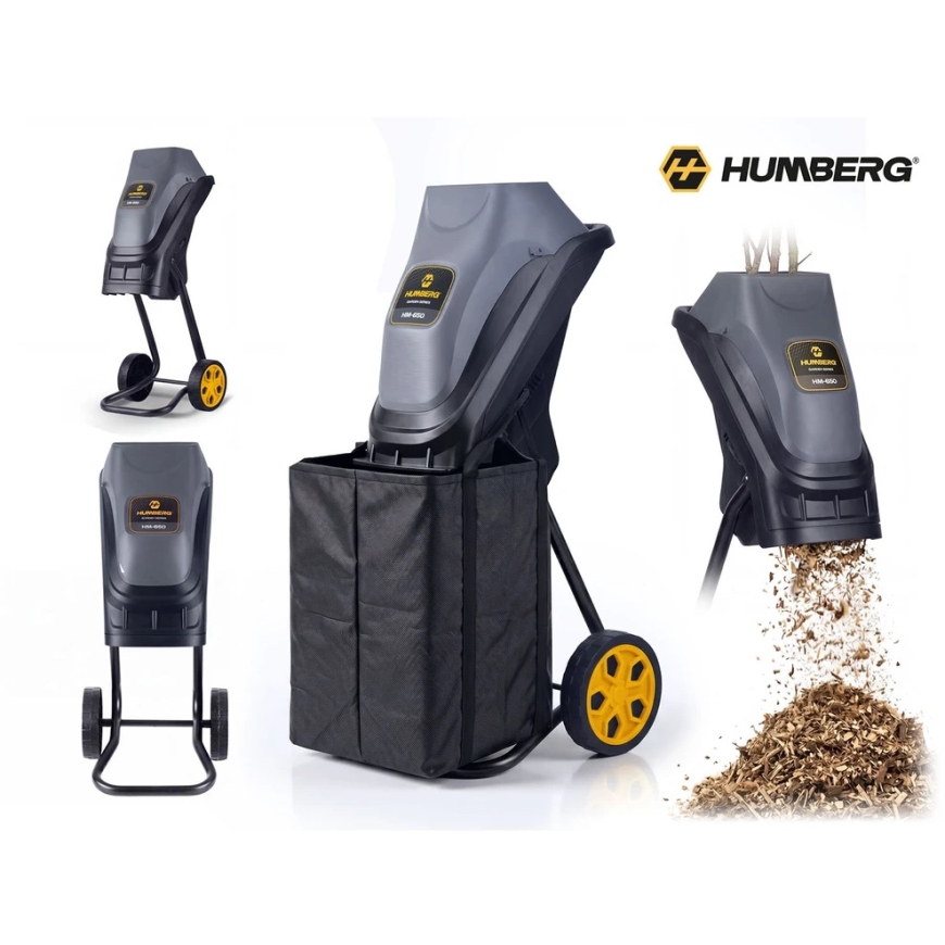 Humberg HM-650 Sähkösirkkeli, 2500 W + 2x 45 l säkki – 5