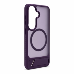 Samsung Galaxy S26 Kumipinnoitettu MagSafe -kotelo jalustalla, violetti
