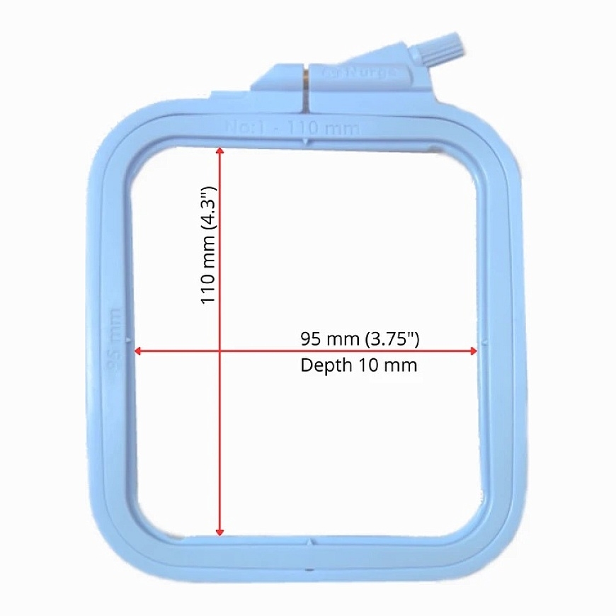 Nurge-markkinointi Nurge Neliönmuotoiset (Suorakulmaiset) muovikehykset 9,5*11 cm (siniset) 170-11BL – 2