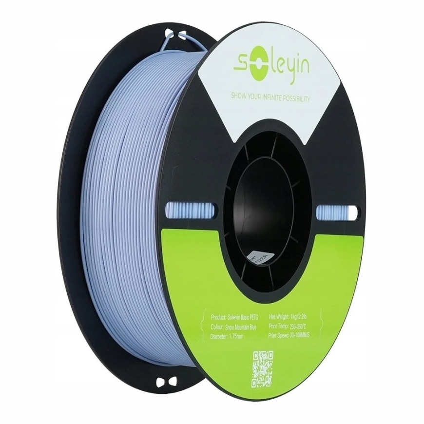 Creality Soleyin Basic PETG plastika 1.75 mm 1kg – sniego kalnų mėlyna – 2