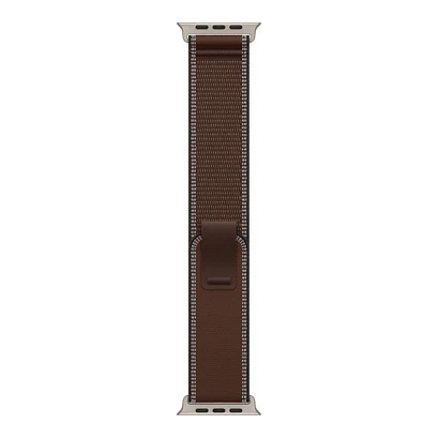 Apple 49 mm tumši brūns Trail Loop dabisks titāna apdare M/L