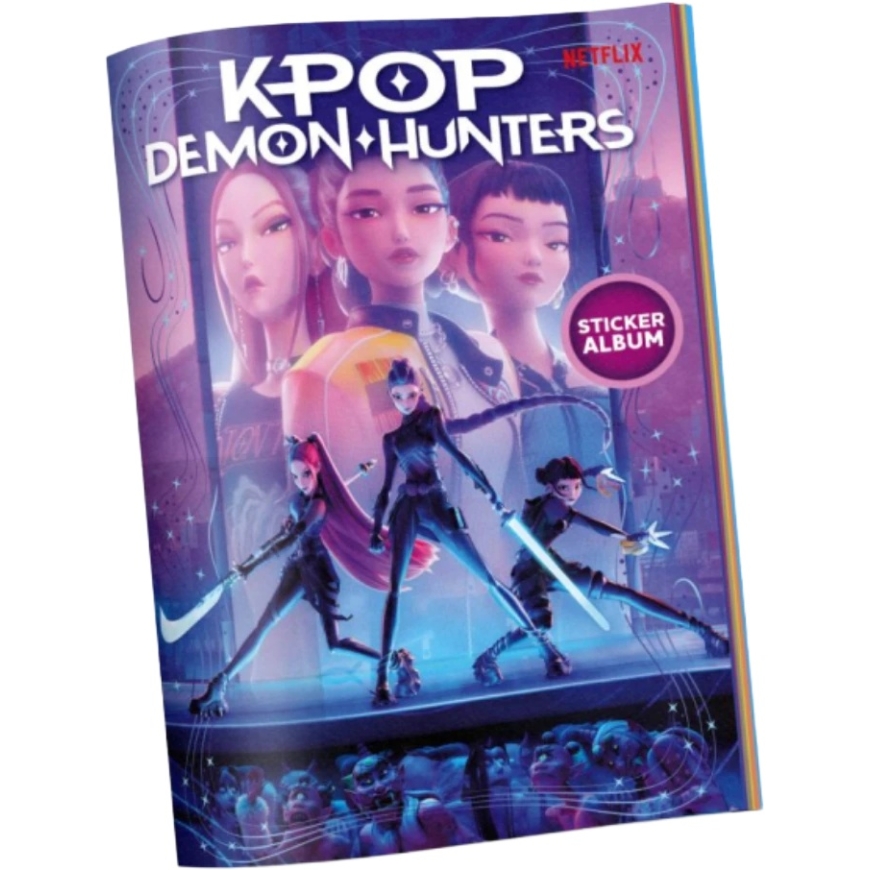 ORBICO KPOP DEMON HUNTERS tarrakirja tarroilla, 10 kpl, KPALBUM-2026-ENG
