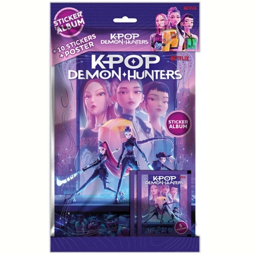 ORBICO KPOP DEMON HUNTERS sticker album with stickers, 10 pcs, KPALBUM-2026-ENG – 3