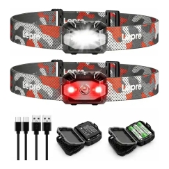 LEPRO 320023-2 USB Headlamp, 2-Pack