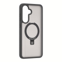 Samsung Galaxy A37 / A36 kaitseümbris MagSafe'i ja alusega, matt rõngas, suitsuhall