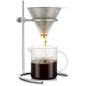 Bodum kafijas apartejs ar pastāvīgu filtru Pour Over 500 ml hromēts Bodum kafijas apartejs ar pastāvīgu filtru Pour Over 500 ml hromēts