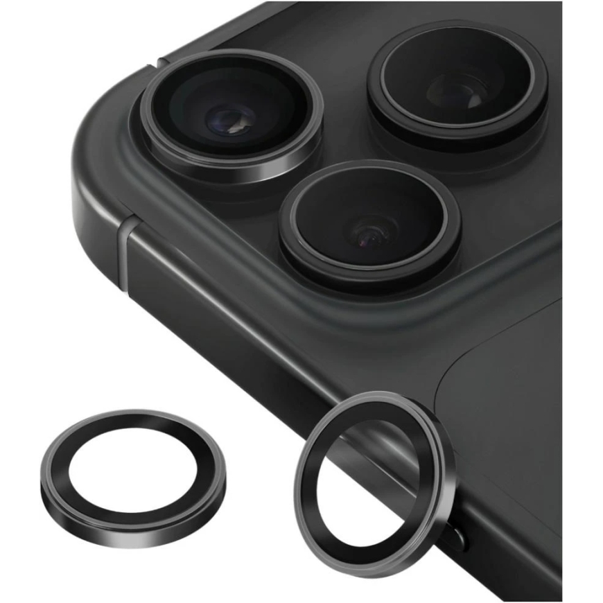 UNIQ Optix Prime kaamera objektiivi kaitse iPhone 18 Pro / iPhone 18 Pro Max, grafiit värv