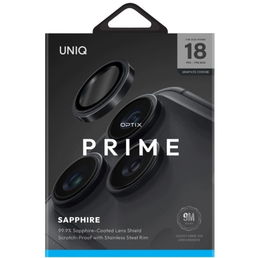 UNIQ Optix Prime kaamera objektiivi kaitse iPhone 18 Pro / iPhone 18 Pro Max, grafiit värv – 4