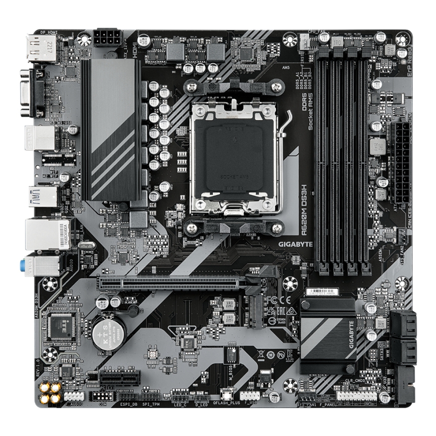 GIGABYTE A620M DS3H emolevy AMD A620 Pistoke AM5 mikro ATX – 2