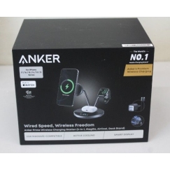 IZPARDOT D. Prime bezvadu uzlādēšanas stacija Qi2.2 25W bezvadu uzlāde (3-in-1, MagGo, AirCool, Dock Stand) PSU iekļauts | ATMAK