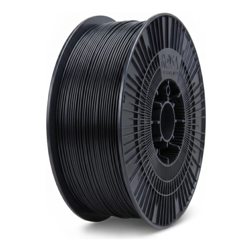 Rosa3D PETG standarta HS plēve, 1.75 mm, 4.5kg – melna – 2