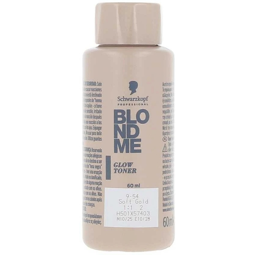 Schwarzkopf "Blondme" Maigs zelta spīduma tonizētājs 9-54, 60 ml