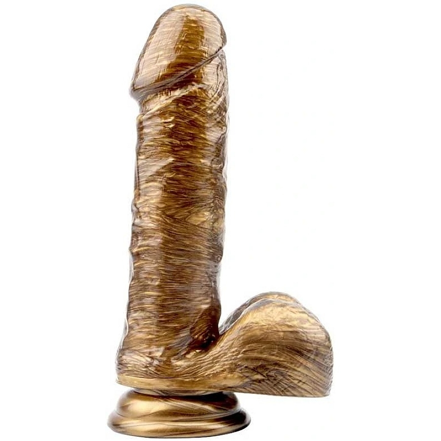 Darkmuscle Dildo realistic penis with testicles suction cup 19 cm