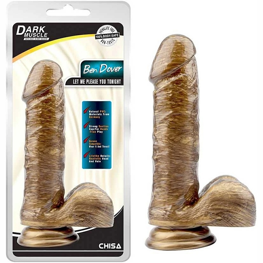 Darkmuscle Dildo realistic penis with testicles suction cup 19 cm – 4