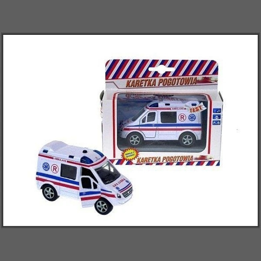 Lean Cars Metal Emergency Ambulance Van Siren HKG089