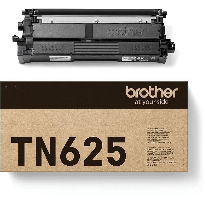 Brother TN625BK – Melns tonera kasetne (3000 lapas) – 3