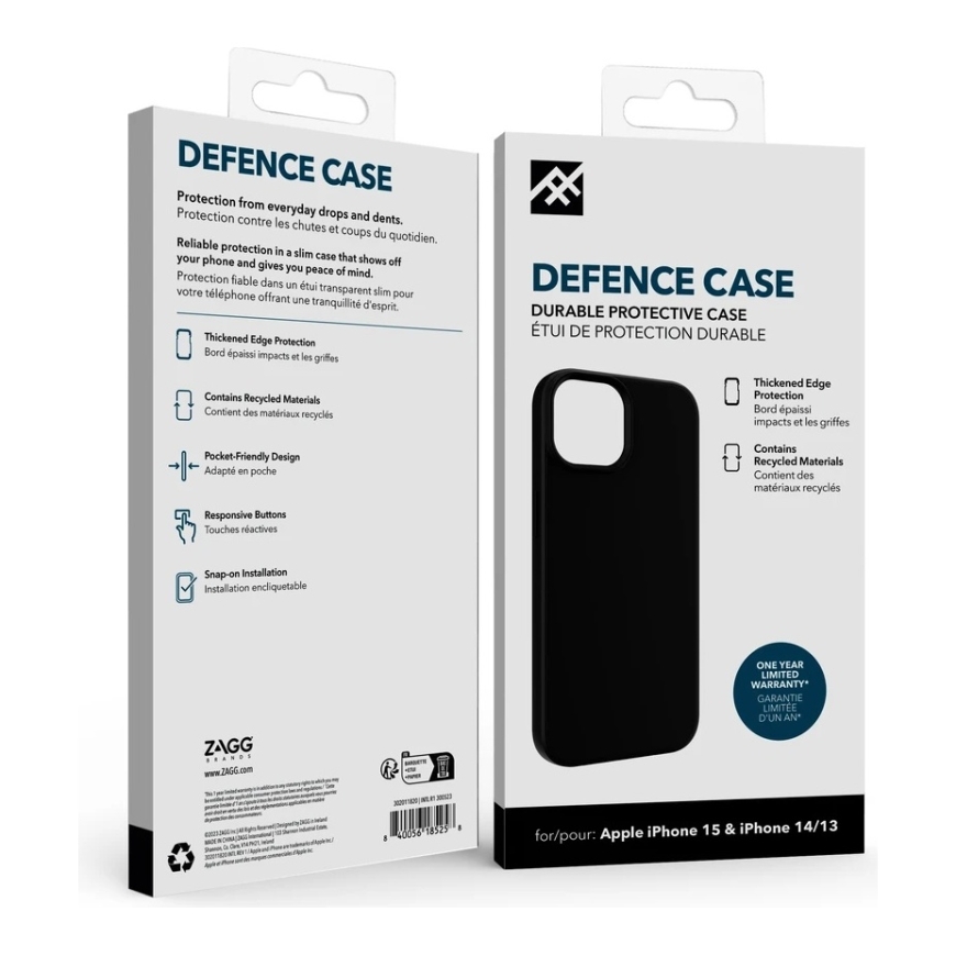 Чехол для телефона - ZAGG Defence Case iPhone 13/14 302011820 Черный – 3