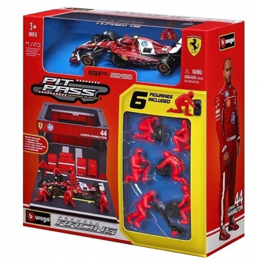 Bburago BBU 1:43 Ferrari Formula SF25 44 Л.Хэмилтон 36865