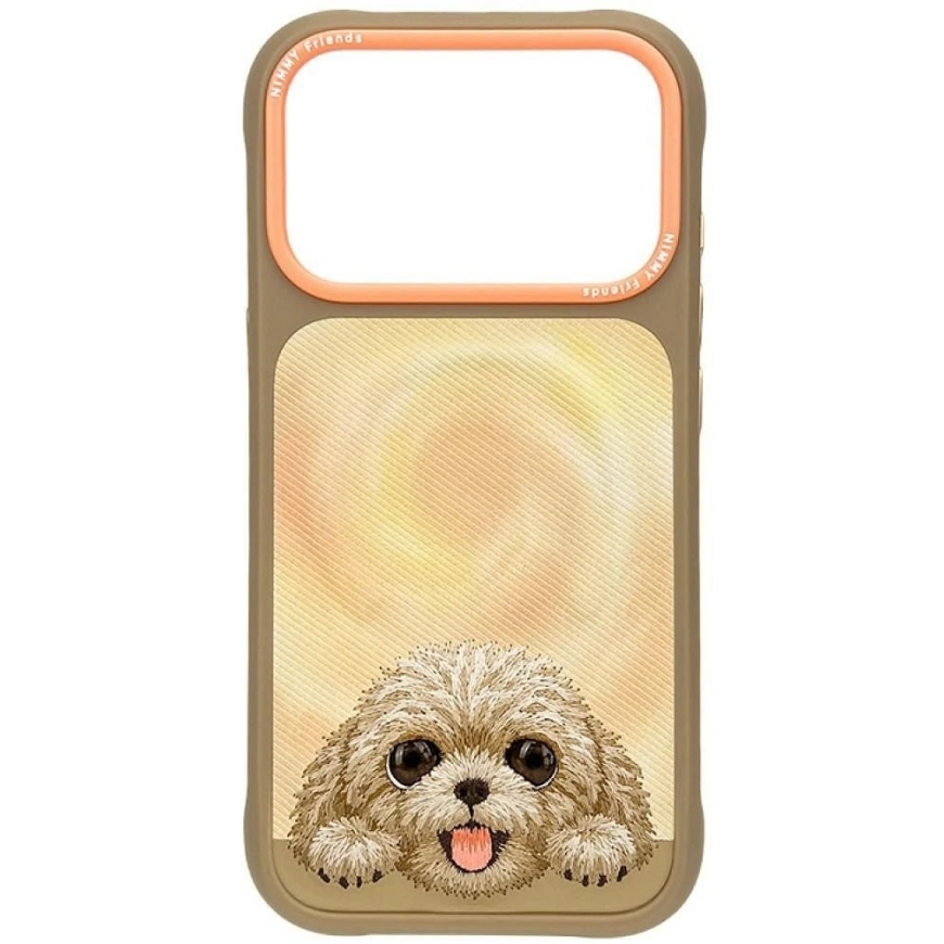 NIMMY BIG EYED LYING TEDDY POODLE kaitse, ühilduv MagSafe'iga, mõeldud IPHONE 18 Pro Max/17 Pro Max jaoks, pruun – 2