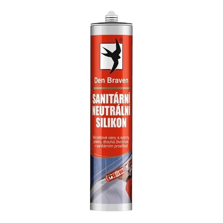 Den Braven DTZ DENBRAVEN sanitarinis neutralus silikonas 280 ml Bahama RL