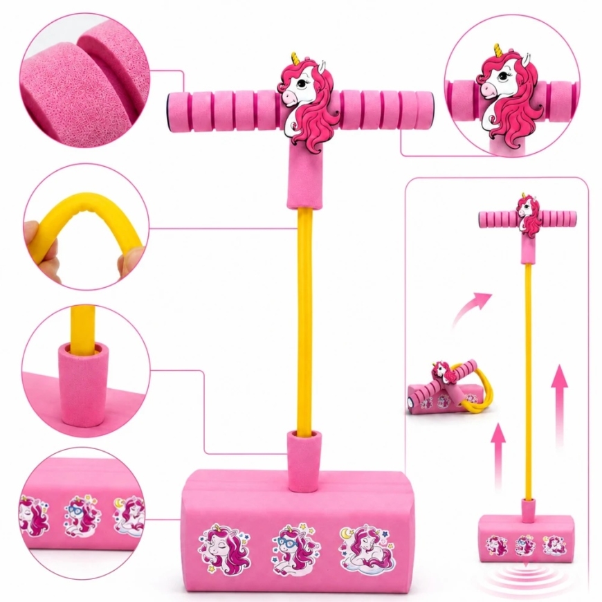 WOOPIE Jumping Toy for Children from 3 Years with Foam Base – 5