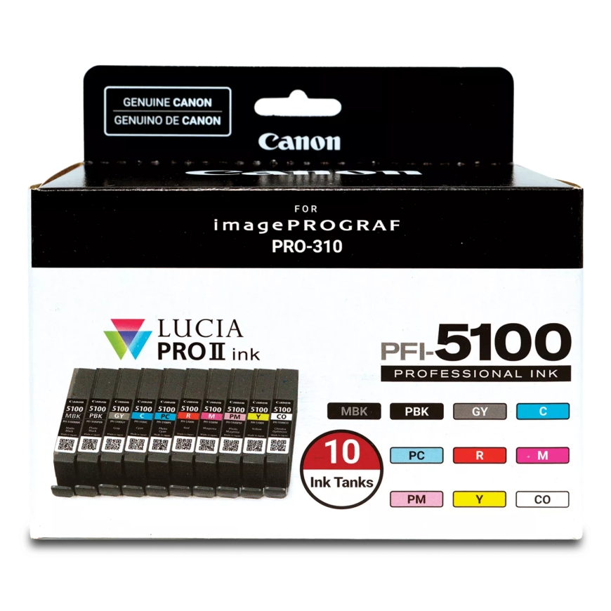 Canon PFI-5100 Multipack tintes kārtridžs 10