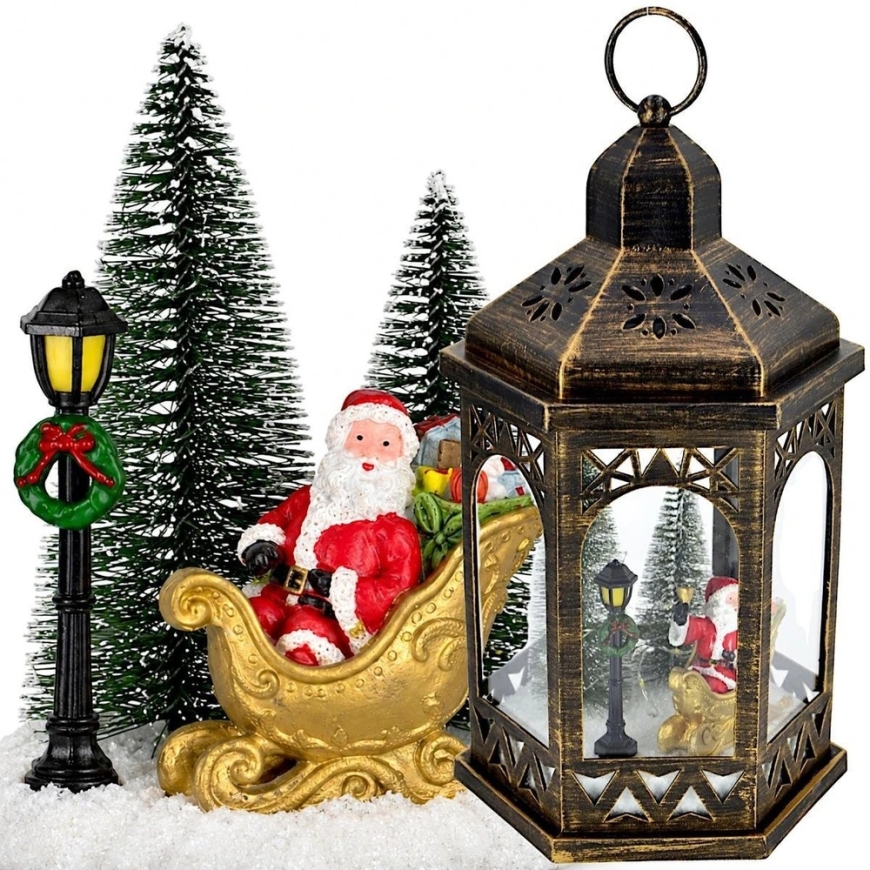 KOOPMAN Affek Design koristeellinen LED-lamppu 32 cm - Joulupukki – 2