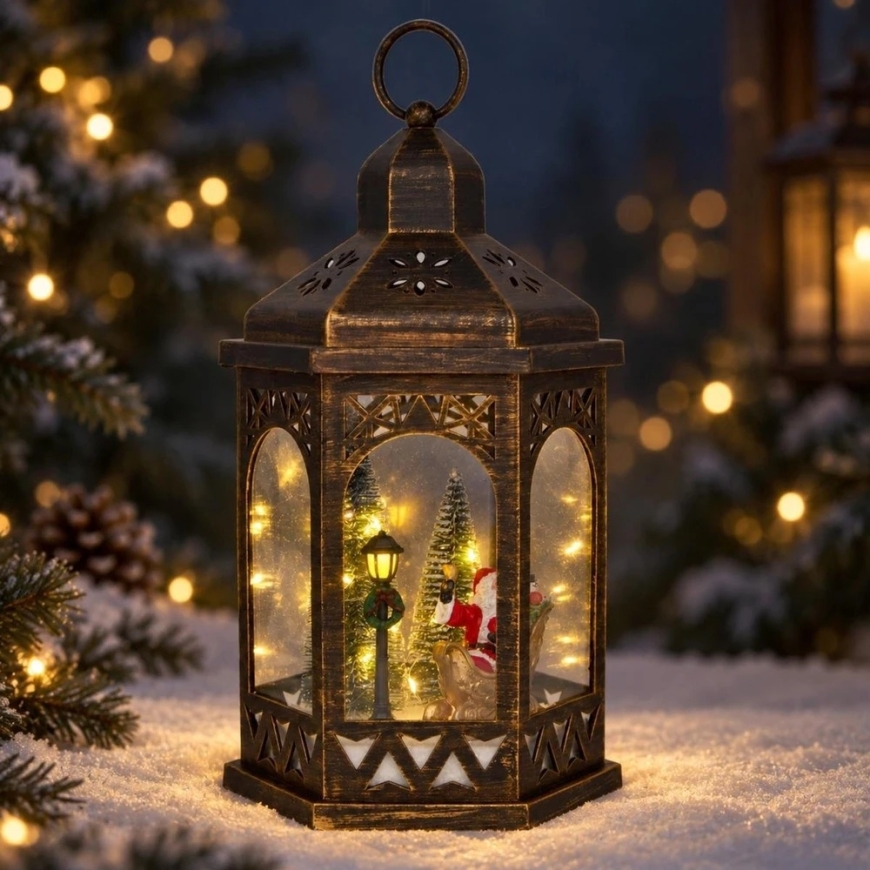 KOOPMAN Affek Design koristeellinen LED-lamppu 32 cm - Joulupukki – 4