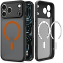 Spigen Ultra Hybrid Mag MagSafe kate iPhone 18 Pro Max / 17 Pro Max, must-oranž Spigen Ultra Hybrid Mag MagSafe kate iPhone 18 Pro Max / 17 Pro Max, must-oranž