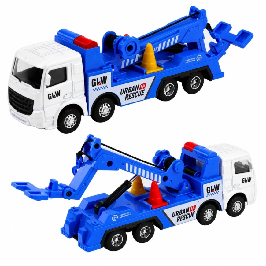 Lean Toys Kuorma-auto nosturilla 1:55 – 3