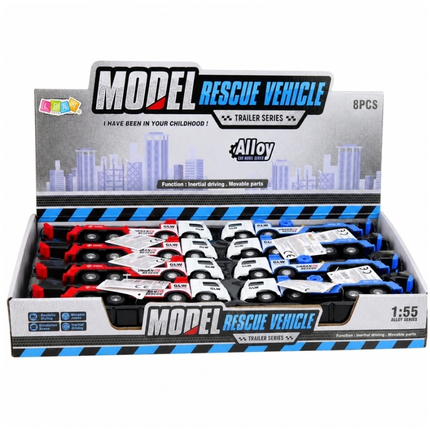 Lean Toys Kuorma-auto nosturilla 1:55 – 5