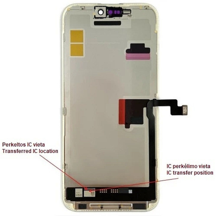 Telefono Ekranas - HX iPhone 16 Pro Max 6,86" LTPO Minkštas OLED 120 Hz Ekrano Modulis