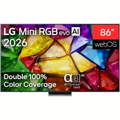 Televizorius LG 4K evo AI Mini RGB TV | 86MRGB87B3B | 86 | Smart TV | webOS | UHD | Juodas