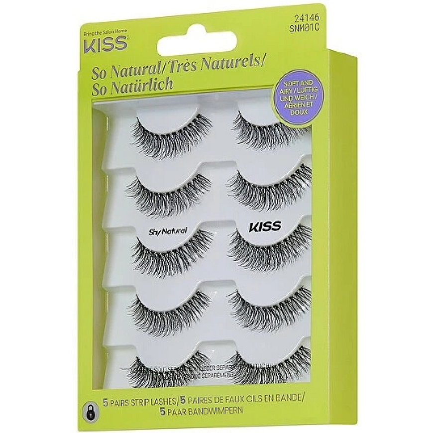 KISS Dirbtinės blakstienos „So Natural“ 01 – 2
